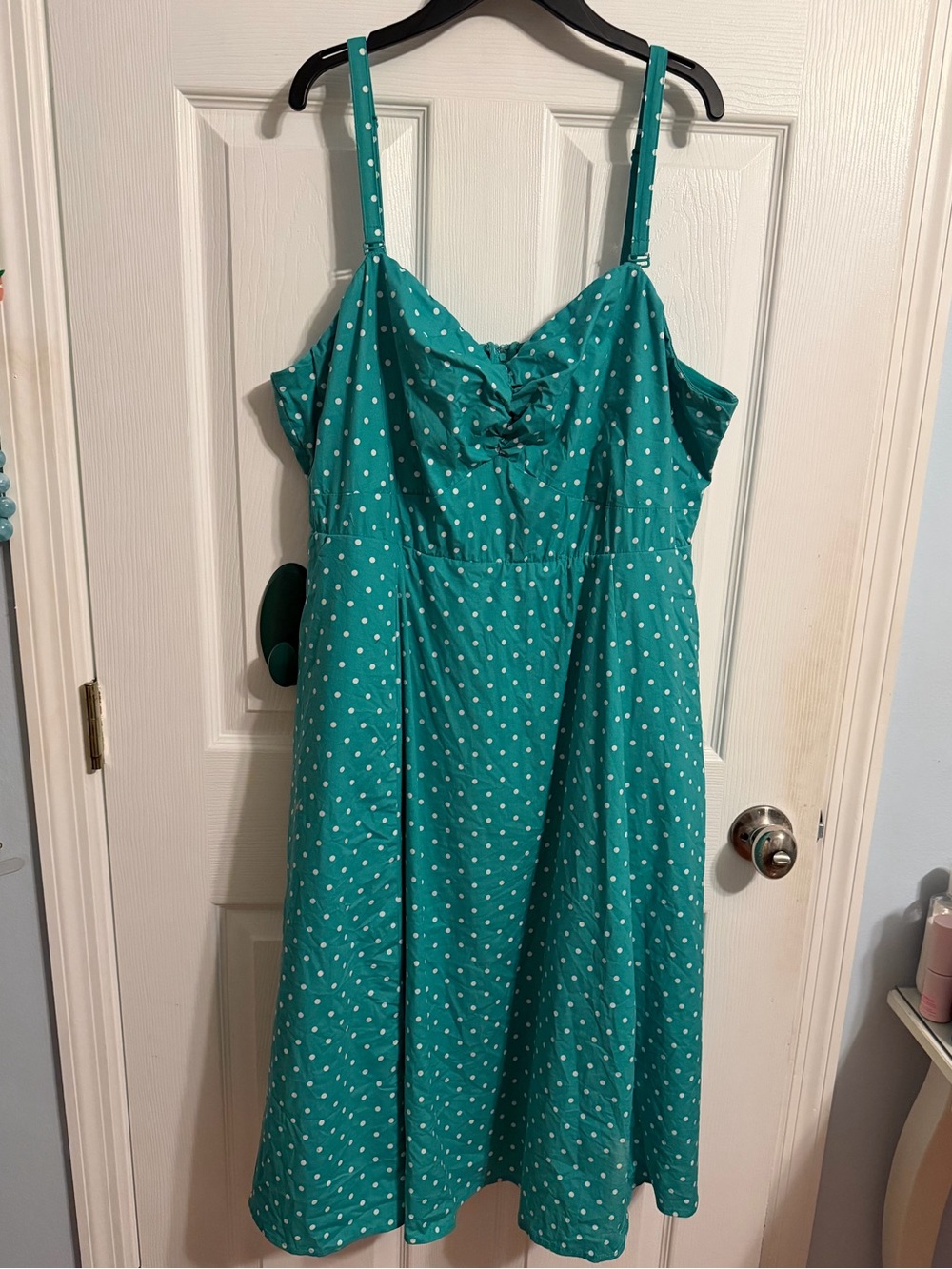 Torrid Retro Chic Green Polka Dot dress